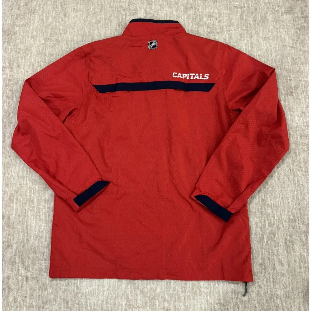 New Reebok Center Ice Kinetic Fit NHL Washington Capitals Jacket Red Mens Size M - Picture 12 of 15